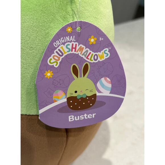 Squishmallows Buster the Chocolate Dipped Bunny - new with all tags Size 11" - Picture 6 of 9